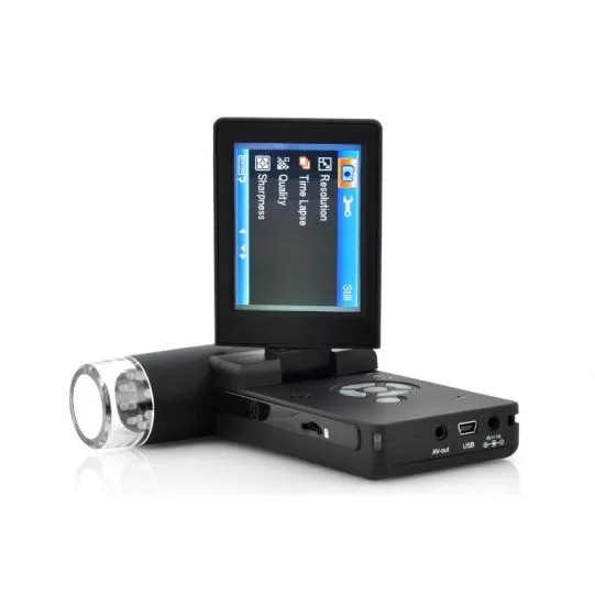 RĘCZNY MIKROSKOP CYFROWY 250X 5MP EKRAN TFT LCD 3